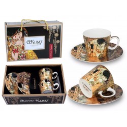 Zestaw 2 filiżanek espresso - Gustav Klimt, Pocałunek (CARMANI) 532-0301