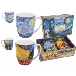 Kpl. 2 kubków - V. van Gogh, Taras kawiarni nocą i Gwiaździsta Noc (CARMANI) 830-7219