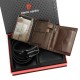 Zestaw prezentowy męski Pierre Cardin portfel + pasek ZG-113 130