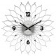 Zegar ścienny JVD HT115.1 z kryształkami / srebrny