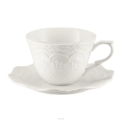 Filiżanka do herbaty porcelanowa 220 ml ze spodkiem AURELIA Villa Italia CJ214